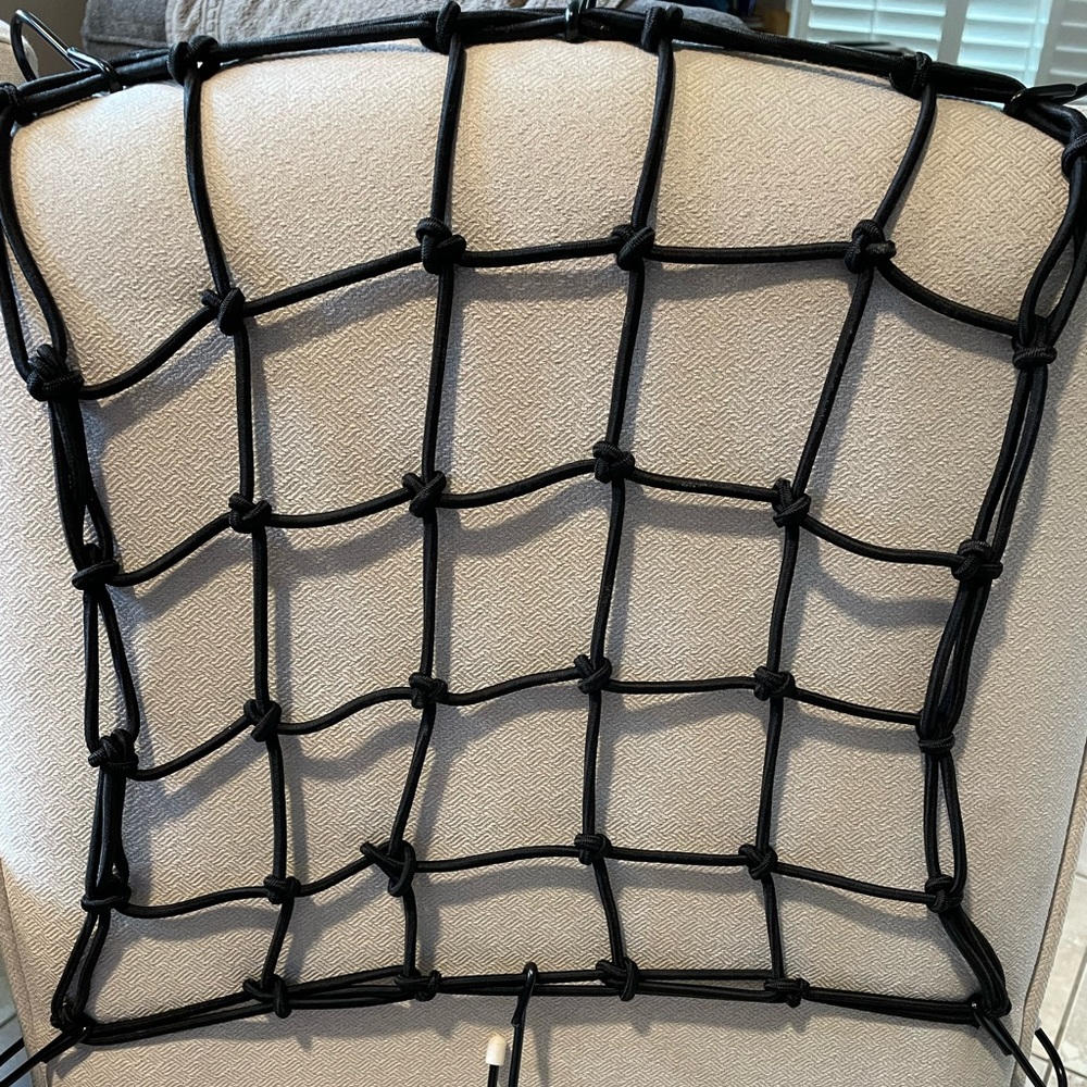 Cargo Net, used on motorcycle to hold down cargo 15”x15”